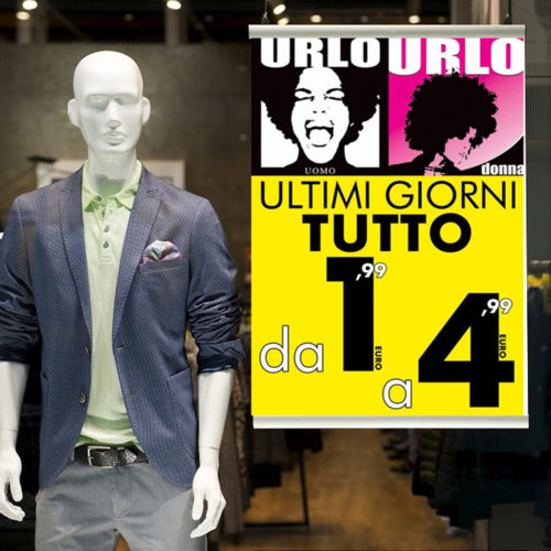 billboard window display manikin